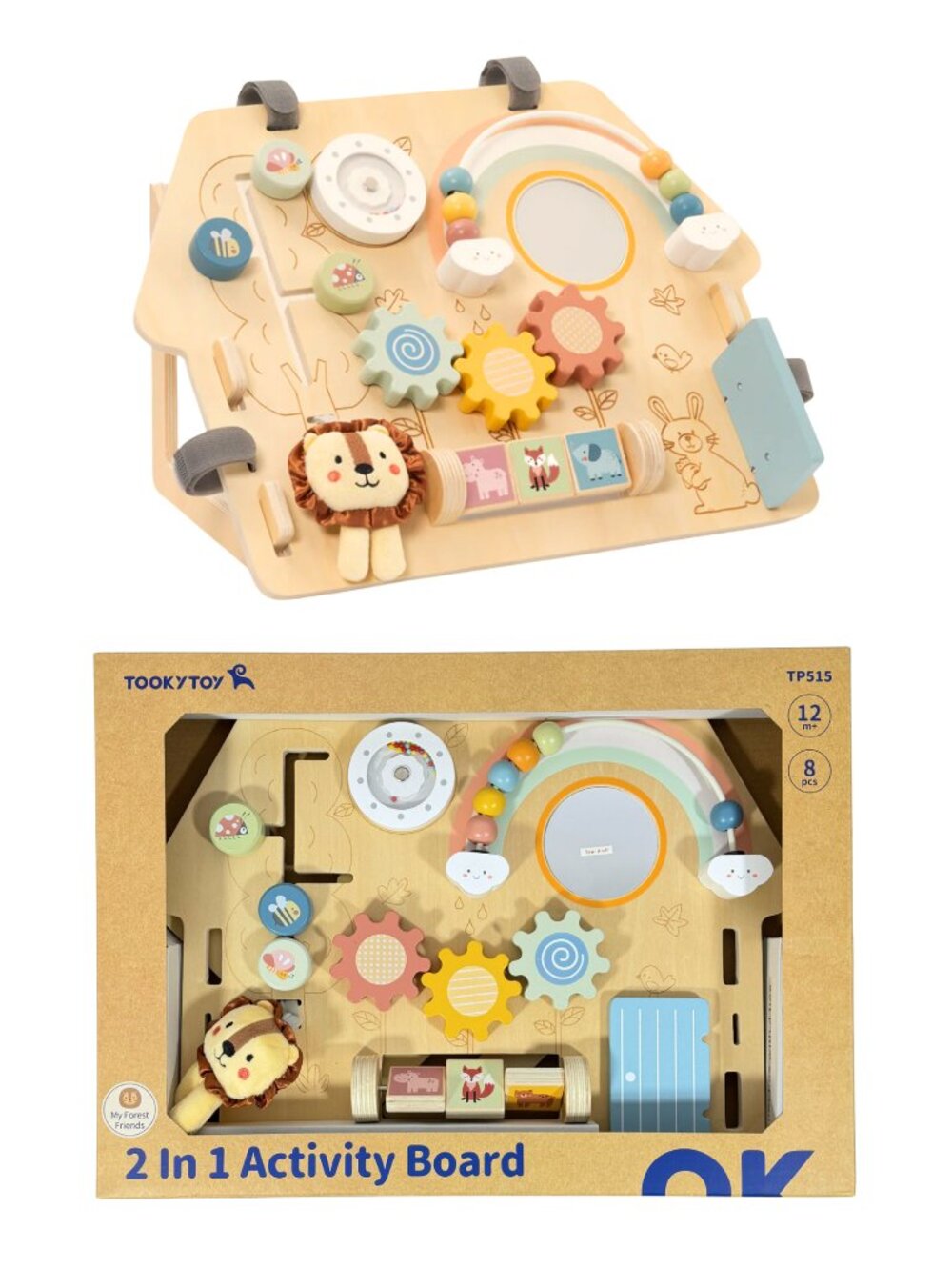 Montessori Wooden Busy Board Activity Board Sensory Learning Toy New - Picture 15 of 16